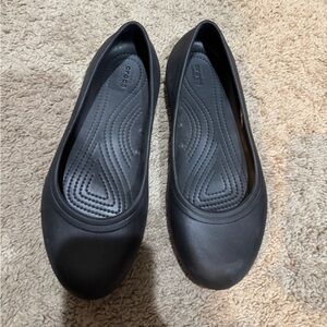 CROCS Women's Classic Black Ballet Flats